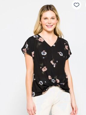 Beacon Allura knot V-Neck Twist Front top- Stitch Fix
